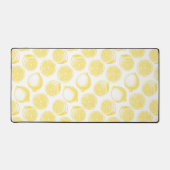 Door de hand getrokken citroenpatroon bureaumat (Voorkant)