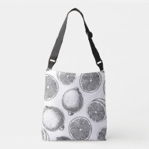 Door de hand getrokken citroenpatroon