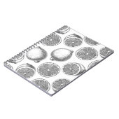 Door de hand getrokken citroenpatroon notitieboek (Linkerzijde)