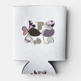 Door de hand getrokken gemengde letters en letters blikjeskoeler