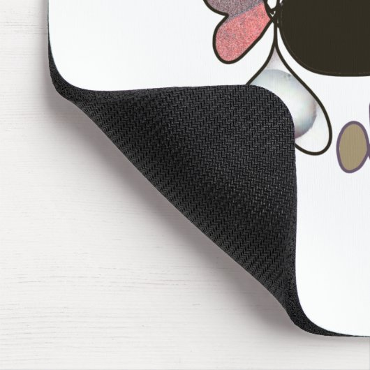 Door de hand getrokken gemengde letters en letters muismat (Hoek)