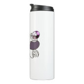 Door de hand getrokken gemengde letters en letters thermosbeker (Geroteerd rechts)