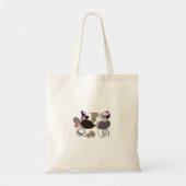 Door de hand getrokken gemengde letters en letters tote bag (Voorkant)