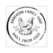  door de hand getrokken karton voor kippeneieren rubberstempel (Afrduk)