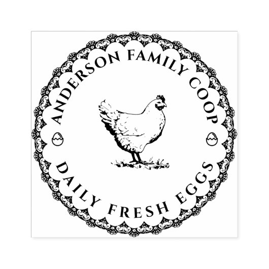  door de hand getrokken karton voor kippeneieren rubberstempel (Afrduk)