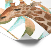 Door de hand getrokken kleurrijk naadloos patroon  poster (Hoek)