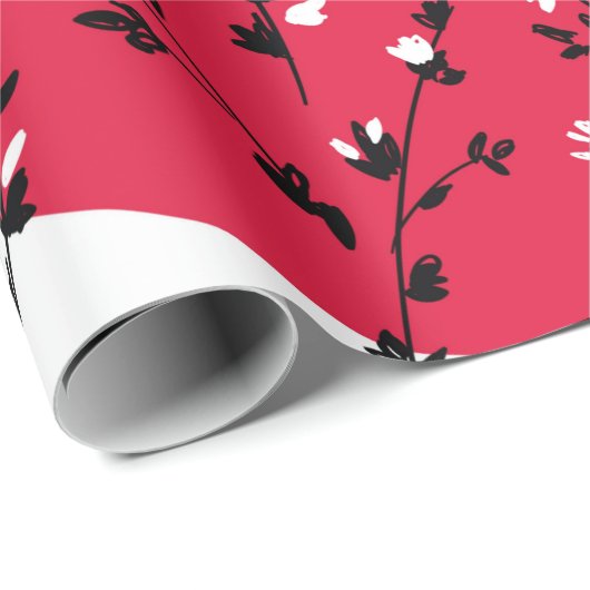 Door de hand getrokken kraanvogel, Grafische teken Cadeaupapier (Rol Hoek)