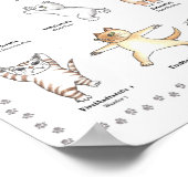 Door de hand getrokken loteerbaar poster van yogi- (Hoek)