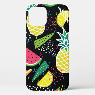 Door de hand getrokken naadloos patroon met waterm Case-Mate iPhone case