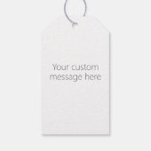 Door de hand getrokken Natuur paaseieren in roze Cadeaulabel (Achterkant)