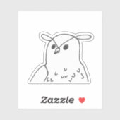 Door de hand getrokken Natuur van wilde dieren Sticker (Vel)