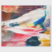 Door de hand getrokken oliesschilderij. Abstracte Cadeaupapier (Vlak)