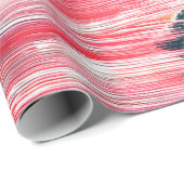 Door de hand getrokken oliesschilderij. Abstracte Cadeaupapier (Rol Hoek)