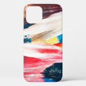 Door de hand getrokken oliesschilderij. Abstracte  Case-Mate iPhone Case (Achterkant)