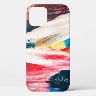 Door de hand getrokken oliesschilderij. Abstracte  Case-Mate iPhone Case