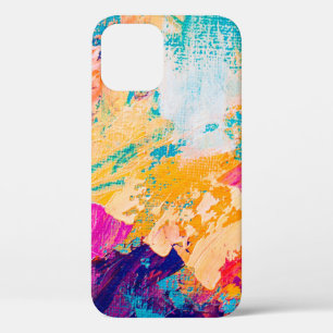 Door de hand getrokken oliesschilderij. Abstracte  Case-Mate iPhone Case