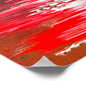 Door de hand getrokken oliesschilderij. Abstracte Poster (Hoek)