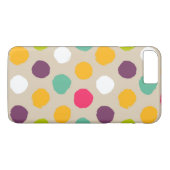 Door de hand getrokken puntpatroon van de polka Case-Mate iPhone case (Achterkant (Horizontaal))