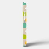 Door de hand getrokken puntpatroon van de polka Case-Mate iPhone case (Achterkant / Links)