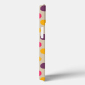 Door de hand getrokken puntpatroon van de polka Case-Mate iPhone case (Achterkant / Rechts)
