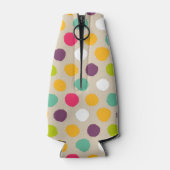 Door de hand getrokken puntpatroon van de polka flesjeskoeler (Achterkant)