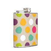 Door de hand getrokken puntpatroon van de polka heupfles (Rechts)