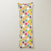 Door de hand getrokken puntpatroon van de polka lichaamskussen (Achterkant (Verticaal))