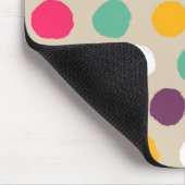 Door de hand getrokken puntpatroon van de polka muismat (Hoek)