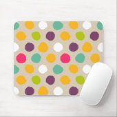 Door de hand getrokken puntpatroon van de polka muismat (Met muis)
