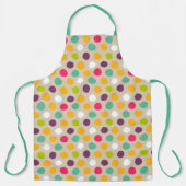 Door de hand getrokken puntpatroon van de polka schort (Voorkant)