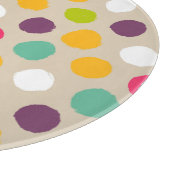 Door de hand getrokken puntpatroon van de polka snijplank (Hoek)