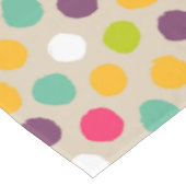 Door de hand getrokken puntpatroon van de polka tafelkleed (Gekanteld)