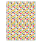 Door de hand getrokken puntpatroon van de polka tafelkleed (Voorkant)