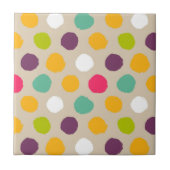 Door de hand getrokken puntpatroon van de polka tegeltje (Voorkant)