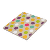 Door de hand getrokken puntpatroon van de polka tegeltje (Zijkant)