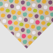 Door de hand getrokken puntpatroon van de polka tissuepapier (Detail)