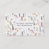 Door de hand getrokken schattige gedroogde samenge visitekaartje (Voorkant)