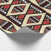 Door de hand getrokken stammodel van geometrische  cadeaupapier (Hoek)