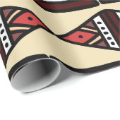 Door de hand getrokken stammodel van geometrische  cadeaupapier (Rol Hoek)