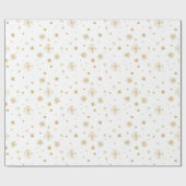 Door de hand getrokken sterren en sneeuwvlokken. M Cadeaupapier (Vlak)