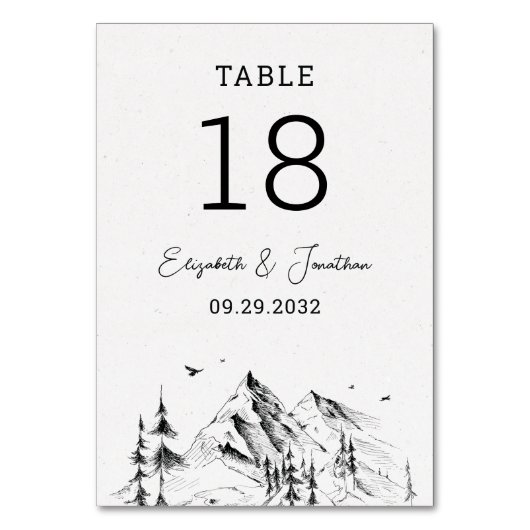 Door de hand getrokken tabelnummer van het gebergt kaart (Voorkant)