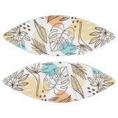 Door de hand getrokken tropisch patroon in de zome american football (Panelen)