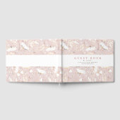 Door de hand getrokken wilde bloemen Elegant Dusty Gastenboek (Volledig)