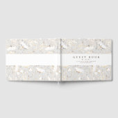 Door de hand getrokken wilde bloemen Elegant Light Gastenboek (Volledig)