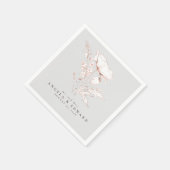 Door de hand getrokken wilde bloemen Elegant minim Servet (Hoek)