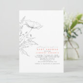 Door de hand getrokken wilde bloemen Elegant Sage  Kaart (Staand voorkant)