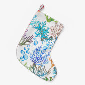 Door de hand getrokken zee van de waterverf met ko kleine kerstsok (Voorkant (Hangend))