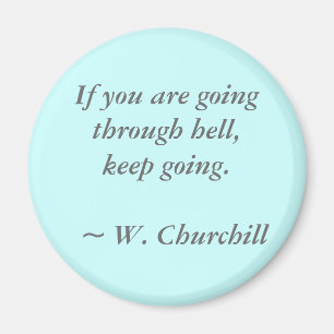 Door de hel gaan magneet