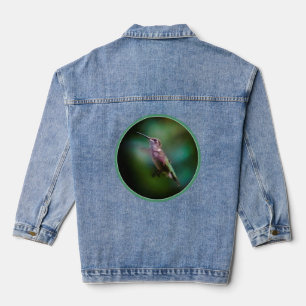 Door de huid geworpen Hummingbird - Originele Foto Denim Jacket