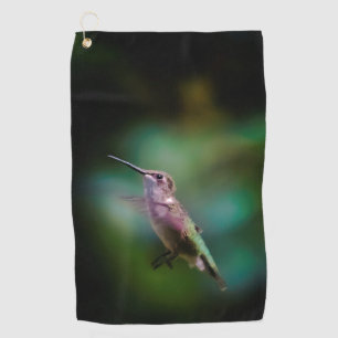 Door de huid geworpen Hummingbird - Originele Foto Golfhanddoek